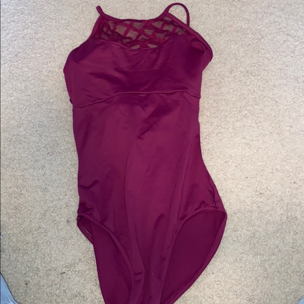 Mirella plum leotard